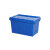 万汇尔加厚塑料周转箱带盖物流箱加厚收纳箱特大号储物箱长方形整理框运输筐 355箱（蓝色）外60*40*35.5cm