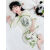迪士尼1-15岁儿童睡衣薄款家居服宝宝夏款套装冰丝中国中式女童夏季女孩 绿色熊猫睡衣 80 码