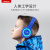 纽曼（Newsmy）T08儿童头戴式有线耳机听力保护隔音降噪带麦学生网课学习 天蓝色 官方标配