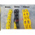 塑料链条铁链警示防护链路锥链条隔离墩链条禁止停车牌 E50-黑色 I51-黄色大号/25米