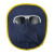 电焊面罩脸部防护电焊面罩电焊氩弧焊头戴式焊帽牛皮轻便面罩1 六个黑色眼镜不含面罩绑带