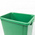 海斯迪克 HKxy-96 垃圾桶无盖 厨房商用户外分类垃圾箱 绿色40L