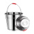 金诗洛 不锈钢提水桶 带磁 24cm 加厚手提清洁洗车桶 KT-172