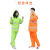 承琉定制环卫雨衣雨裤套装男保洁橙色带反光条分体式道路施工清洁工人 绿色透气网格内里 XL