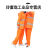 环卫雨衣雨裤套装男保洁橙色带反光条分体式道路施工清洁工人工地 升级款荧光绿 M