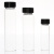 聚四氟内衬/垫2-60ml透明棕色玻璃螺口实心盖检测用样品瓶试剂瓶 4mL透明(聚四氟内垫)