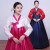范哲琳（FANZHELIN）2024新款朝鲜族女民族服装韩国古代女士传统韩服年会舞蹈表演出服 白衣灰裙 S