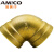 埃美柯AMICO 黄铜加厚双90度弯头直接内螺纹4分6分1寸DN15DN20 DN15
