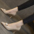 奢驰路易（SECHILOUIS）女鞋新款2024新款秋季细跟设计感气质名媛高跟鞋女低跟妈妈鞋黑色 黑色 7.5CM 31