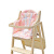CLCEY实木餐椅坐垫升级款加厚宝宝餐桌椅垫婴儿高脚椅垫吃饭椅靠垫 粉凉席实木椅垫灰五点式安全带（ 靠背内宽3035才可以用