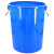 海斯迪克 大号水桶 蓝色无盖60L(5个)塑料桶大容量圆形收纳桶酒店厨房工业环卫物业垃圾桶 HZL-93