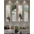 新中式客厅沙发背景墙装饰画花卉餐厅歺厅挂画餐桌墙面壁画四联画 N款 120*30*4铝合金框晶瓷面