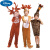 迪士尼（Disney）圣诞节小红鹿麋鹿长劲鹿演出服儿童动物表演服装驯鹿小鹿衣服亲子 褐色 麋鹿【肚皮短款】 100cm 适合身高90-99CM