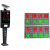 车牌识别一体LED显示屏道闸小区停车场自动收费语音控卡 单色显示屏二块 上红下绿