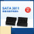 插针式5P SATA3811电脑硬盘光驱电源黑色胶壳连接器半镀金端子 端子双层镀金