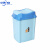 中环力安 商用大容量自动开合摇盖塑料垃圾桶 20L蓝色ZHLA-8943
