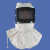 加厚喷砂防护服分连体冲砂喷砂打沙专用衣服防护服喷砂服装帽 白色喷砂帽子 XXL