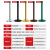 铂特体 一米线栏杆 一米栏银行商场机场排队隔离杆不锈钢伸缩隔离带栏杆警戒线分隔带护栏围栏礼宾杆 烤漆黑 三米线(1只装)