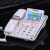 固定电话机坐机办公室家用有线座机座式来电显示语音报号 中诺G035白色