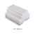 PLC工控盒ABS塑料阻燃原材料控制盒标准导轨接触器外壳体BRT80004 A1米白色 A1无散热孔