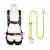 JOHA 高空作业全身五点式安全带双挂钩保险带电工耐磨安全绳套装 全身双大钩-3米 