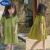 迪士尼（Disney）女童连衣裙夏季新款小女孩漂亮清新裙子夏装女童女宝宝短袖公主裙 如图 130 浅绿色