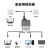 网线分线器一分三千兆网络RJ45网口分配器小型路由器一分二一拖四转接头 活动仅剩【00:58:18】 千兆一分三*3设备同时上网