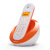 摩托罗拉C601C家用无绳电话机无线固话子母机办公营销电话座机 橙色单机