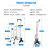 拉水桶小车家用便携购物小推网红拉货轻便拖爬楼拉杆老人买菜小拉 水晶6轮