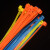 束线带 彩色自锁式尼龙扎带数据束线带捆绑工业园艺塑料红黄蓝绿橙JYH 蓝色4*100宽2.5mm(1000根/包)