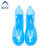 阿力牛 AZF86 PVC注塑一体成型防雨鞋套 加厚耐磨雨鞋套 蓝色高筒 L(38-39码) 