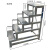 光冠 工业加厚踏步梯铝合金踏步台移动登高梯子焊接平台梯梯凳定制定制定制 5步高1250mm