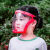 高透明防护面罩防尘防雾防风抗冲击不起雾儿童防飞溅隔离脸罩 电焊专用灰片