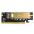 NVME M2转PCIE16X高速扩展扩展卡PCI-E转M2转接卡NGFF SSD转换卡 带档板PCIE1X转NVME蜂窝状挡