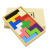 OQB伤脑筋十二块木制立体彩色12块成人幼智力玩具积木方块拼板 七巧板二合一