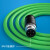 上曼高柔相机工业网线拖链电缆GIGE超柔屏蔽耐折弯耐磨链接线 4针D型M12转RJ45规格10米/盘