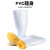 PVC高筒白色靴防滑耐油耐酸碱牛筋雨靴卫生厨师水鞋 白色高筒（37cm左右） 38