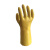 东蓓浸塑手套码 长27cm黄色内层化纤针织布外层PVC耐油耐酸碱 黄色 均码27cm