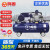 鸣固 空压机皮带机 220V工业型气泵皮带式气泵空气压缩机高压气泵喷漆泵蓝配银 V-0.25/8(单相）2.2KW