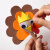 美可星火鸡节手工diy火鸡沙锤儿童创粘贴制作玩具礼物幼儿园环创材料 火鸡沙锤