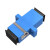 光纤适配器sc upc apc单模单工法兰盘连接大方转对接头光钎耦合器 SC/UPC  10只蓝色 简易袋装