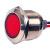 凯蓝智造 金属指示灯 小型防水LED电源指示灯信号灯 19mm带线红灯ACDC6-12V 单位：个