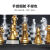 国际象棋套装金银色可折叠棋盘磁性棋子学生儿童成人大号多种尺寸 国际象棋黑白大号【送教程书】