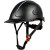 沃得斐   达林韦尔工地盔安全帽带护目镜防砸透气工程高空作业 黑色高强度透气安全帽