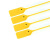 飞尔（FLYER）一次性标签扎带 物流封签扣 塑料封条 黄色 22×400mm 100条/包
