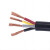 佳雁电线电缆RVV 4*1.5平方国标阻燃电源线 4芯多股铜丝软护套线 1米