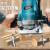 电木铣木工锣机开槽机大功率多功能修边机雕刻机榫孔镂铣电动工具 调速款2100W+15件套+倒装板