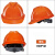 希凡里安全帽男工地领导ABS国标定制logo印字工程电工白色头盔夏季 YD-VT橙色  V型透气(旋钮帽衬)
