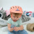 防摔神器宝宝护头婴儿学步走路夏透气安全帽套儿童小孩防撞护头脑帽 紫色3代透气带可拆帽檐-