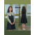艺萱集女童百褶裙套装2024新款韩版儿童衬衫背心裙两件套 上衣 110cm